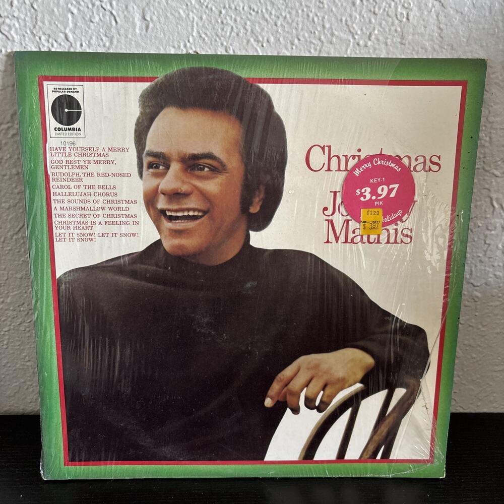 Christmas with Johnny Mathis LE 10196 Vinyl LP Columbia Record Album